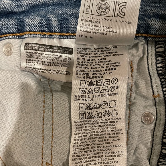 Levi’s Light Blue 541 Athletic Taper Slim Stretch Denim Jeans Men’s Size 30x32 - Picture 7 of 8